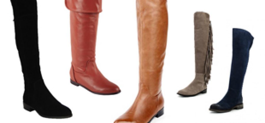 С чем носить ботфорты без каблука?