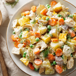 Гастроэнтеролог ответила, какую порцию оливье можно съесть на Новый год