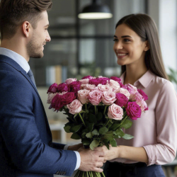 Как оформить доставку букета в другой город