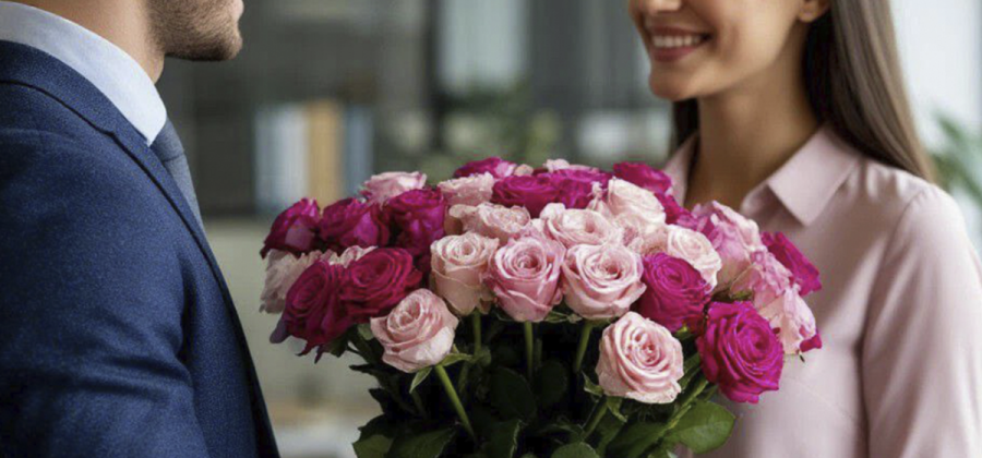 Как оформить доставку букета в другой город