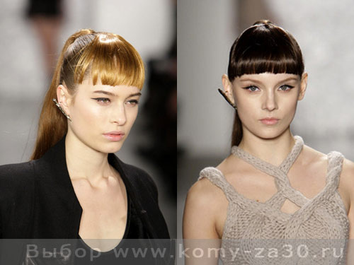 модные челки 2010, модные челки