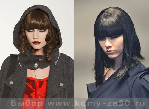модные челки 2010, модные челки